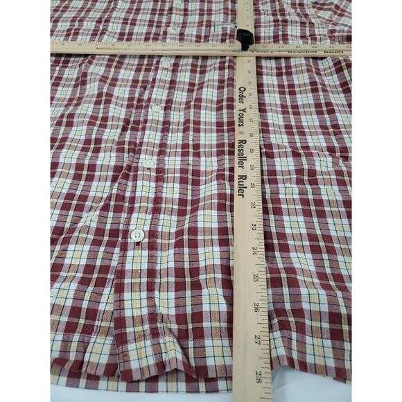 Tommy Jeans Mens Button Up Shirt Multicolor Size XL 100% Cotton Short Sleeve - Picture 4 of 12